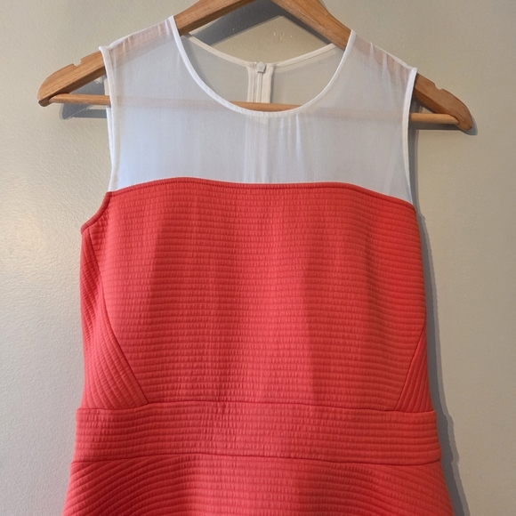 Sandro Paris Women's Sleeveless Mesh Mini Orange Casual Classic Dress Size M - Picture 5 of 16
